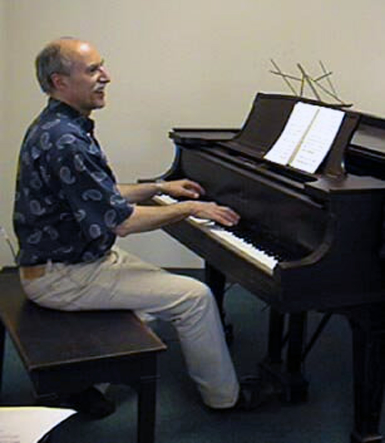 Denis at piano - 1988